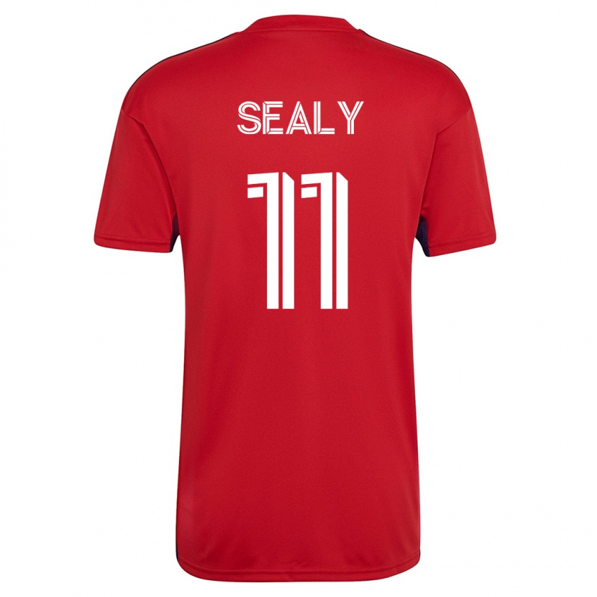 Női Dante Sealy #11 Piros Hazai Jersey 2023/24 Mez Póló Ing