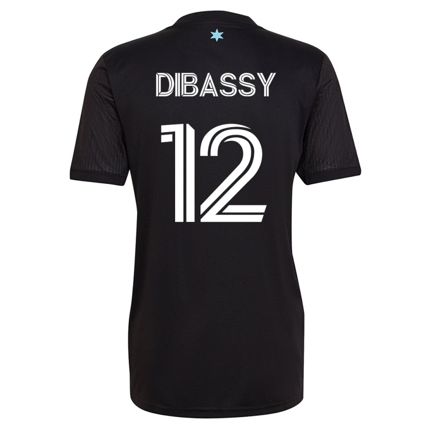 Női Bakaye Dibassy #12 Fekete Hazai Jersey 2023/24 Mez Póló Ing