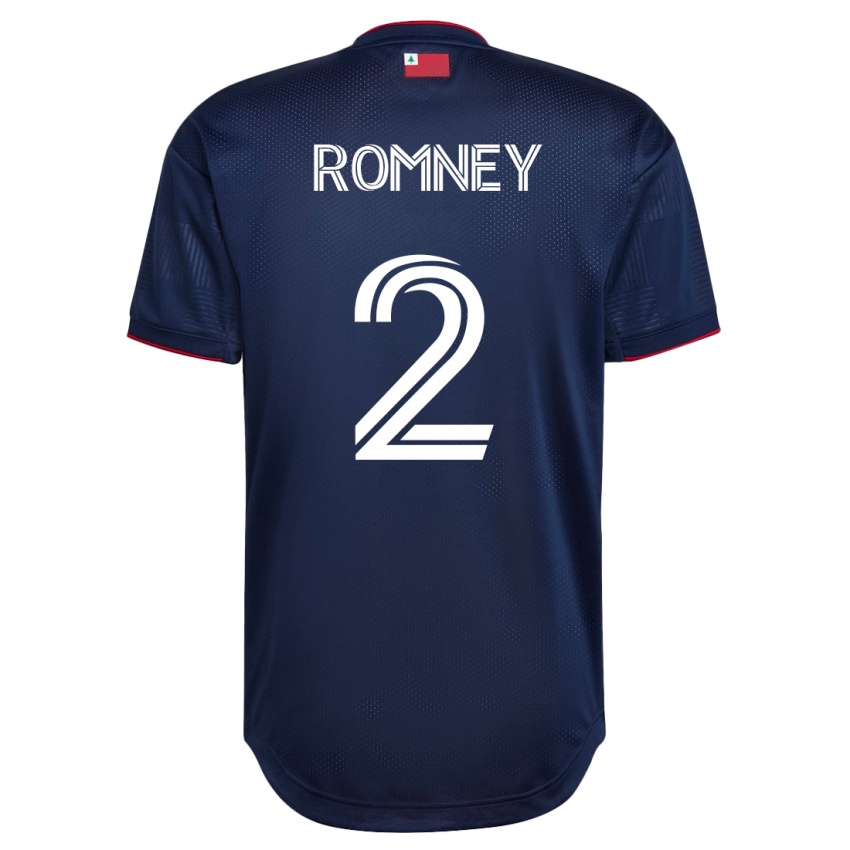 Női Dave Romney #2 Haditengerészet Hazai Jersey 2023/24 Mez Póló Ing