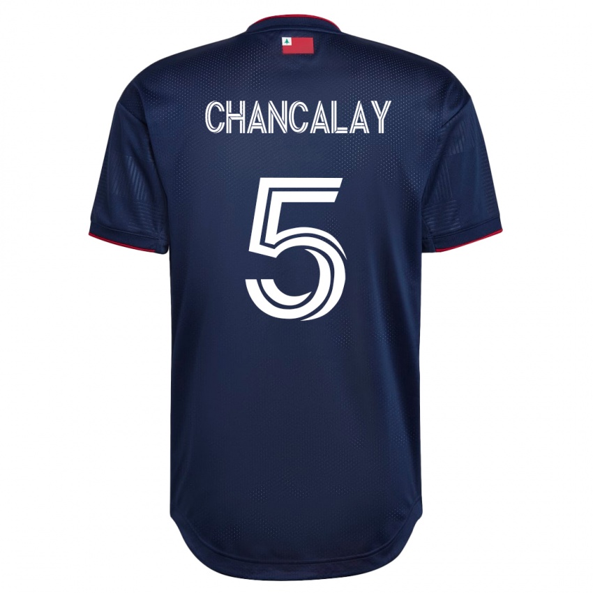 Női Tomas Chancalay #5 Haditengerészet Hazai Jersey 2023/24 Mez Póló Ing