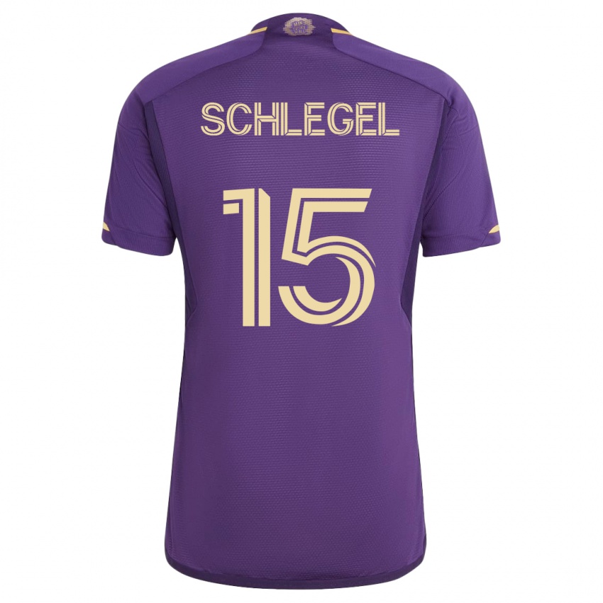 Női Rodrigo Schlegel #15 Ibolya Hazai Jersey 2023/24 Mez Póló Ing