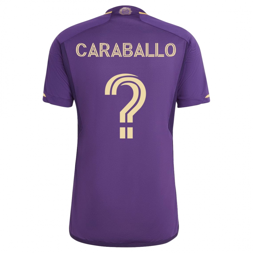 Női Gustavo Caraballo #0 Ibolya Hazai Jersey 2023/24 Mez Póló Ing