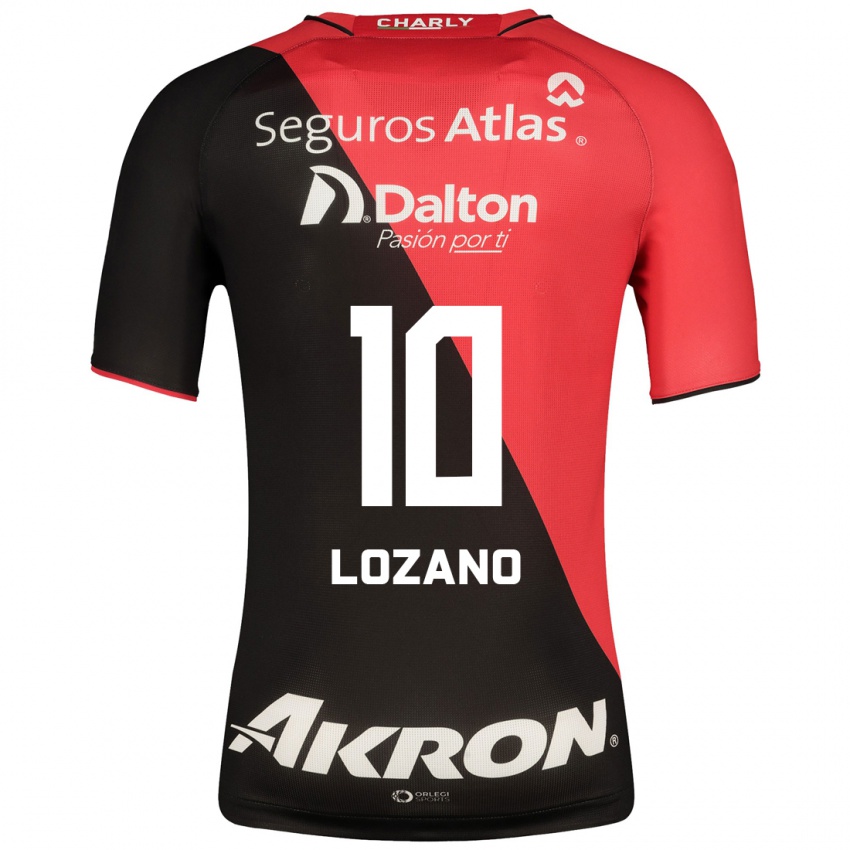 Női Brian Lozano #10 Fekete Hazai Jersey 2023/24 Mez Póló Ing