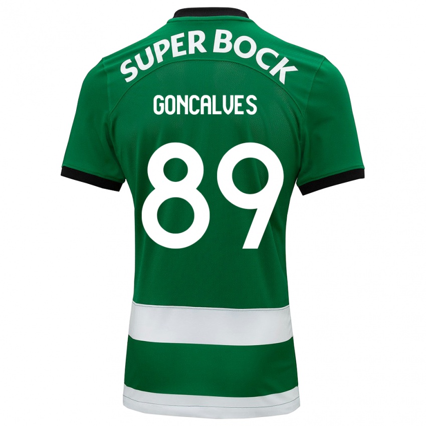 Női Andre Goncalves #89 Zöld Hazai Jersey 2023/24 Mez Póló Ing