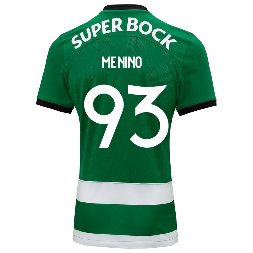 Női Miguel Menino #93 Zöld Hazai Jersey 2023/24 Mez Póló Ing