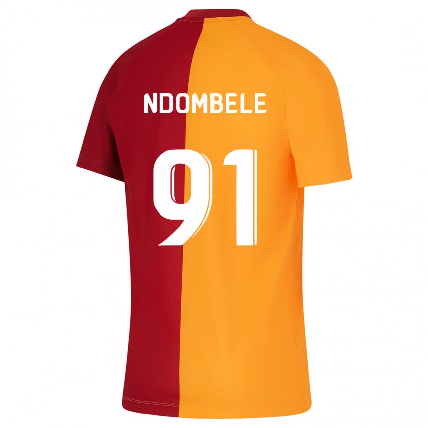 Női Tanguy Ndombele #91 Narancs Hazai Jersey 2023/24 Mez Póló Ing