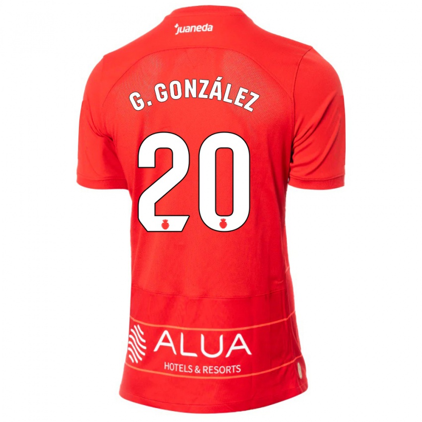 Női Giovanni González #20 Piros Hazai Jersey 2023/24 Mez Póló Ing