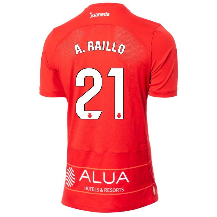 Női Antonio Raíllo #21 Piros Hazai Jersey 2023/24 Mez Póló Ing