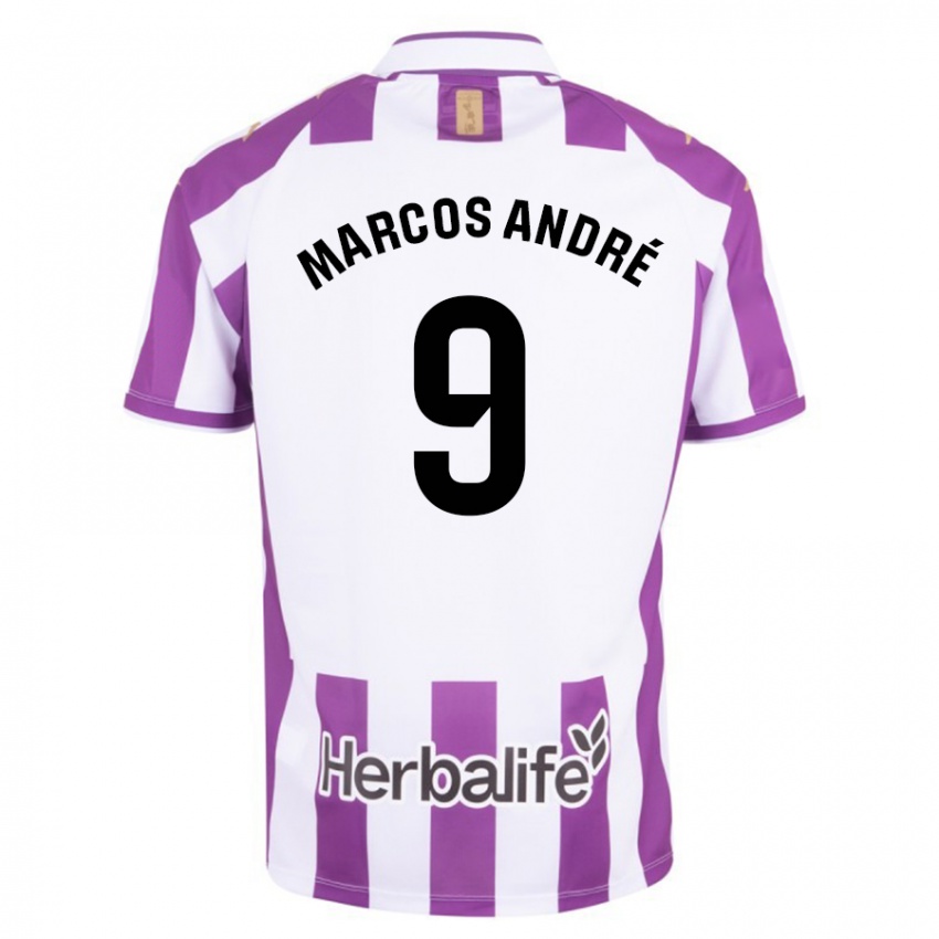 Női Marcos Andre #9 Lila Hazai Jersey 2023/24 Mez Póló Ing