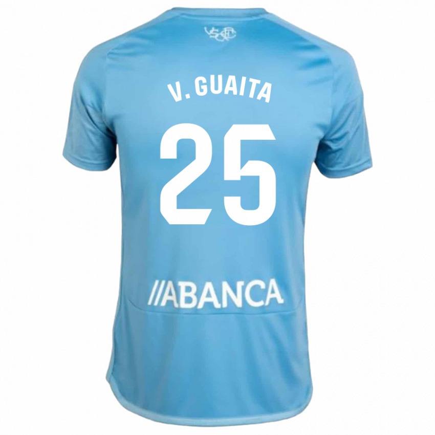 Női Vicente Guaita #25 Kék Hazai Jersey 2023/24 Mez Póló Ing
