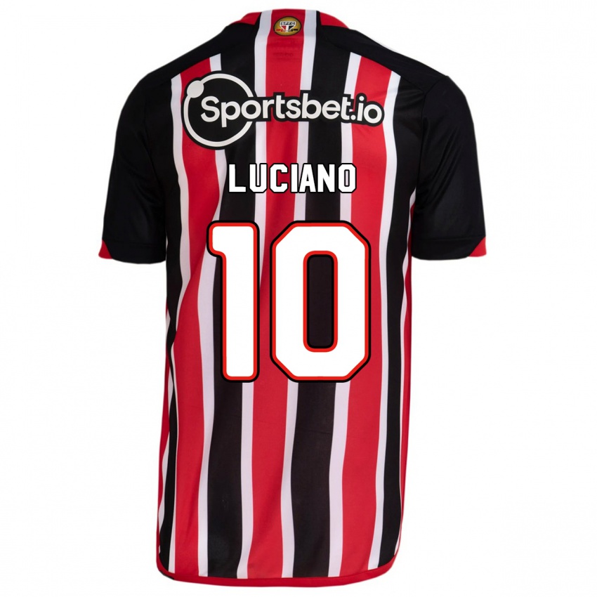 Női Luciano #10 Kék Piros Idegenbeli Jersey 2023/24 Mez Póló Ing