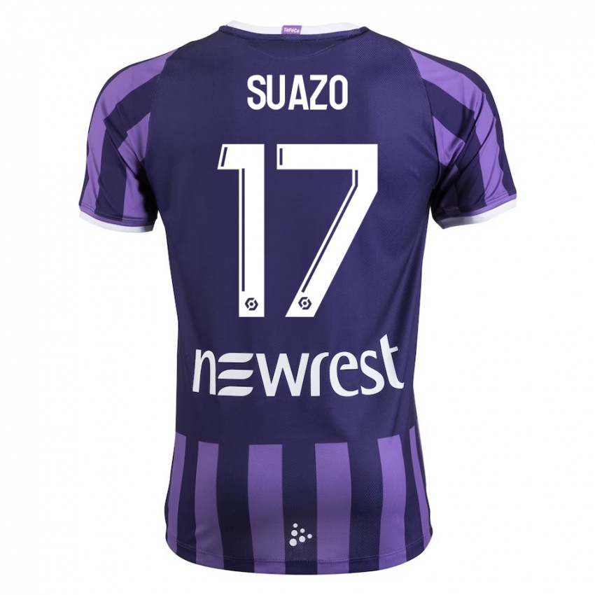 Női Gabriel Suazo #17 Lila Idegenbeli Jersey 2023/24 Mez Póló Ing