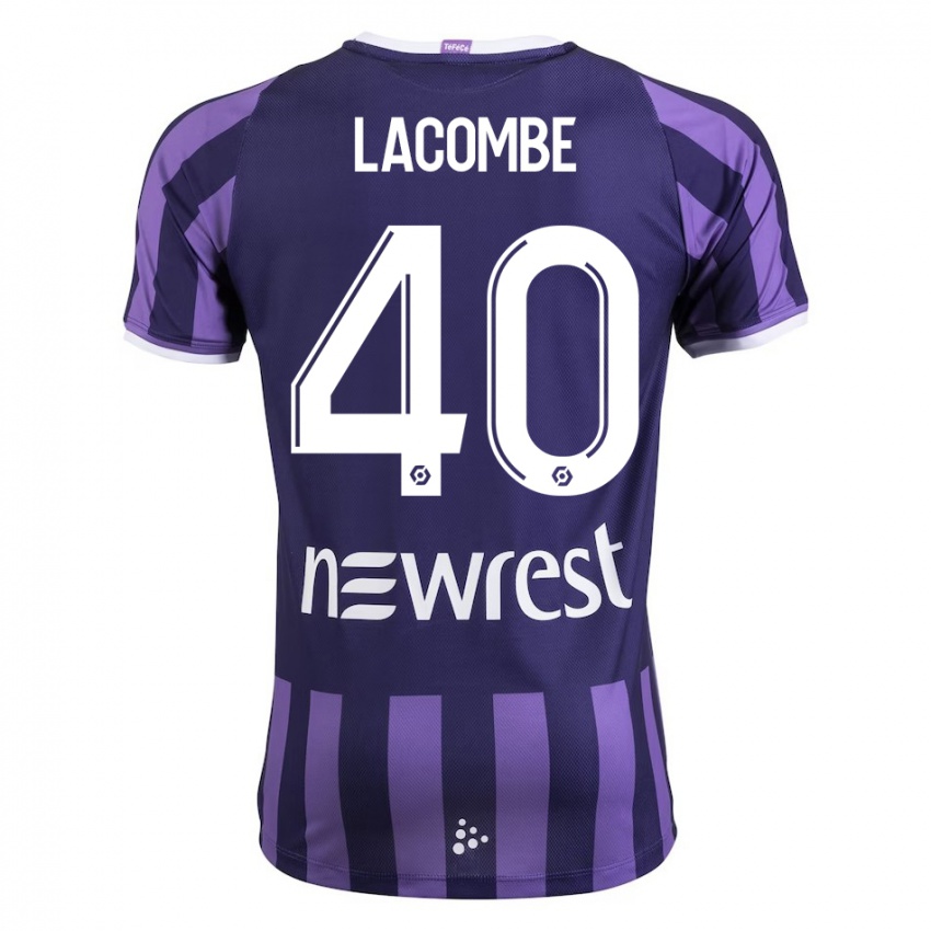 Női Justin Lacombe #40 Lila Idegenbeli Jersey 2023/24 Mez Póló Ing