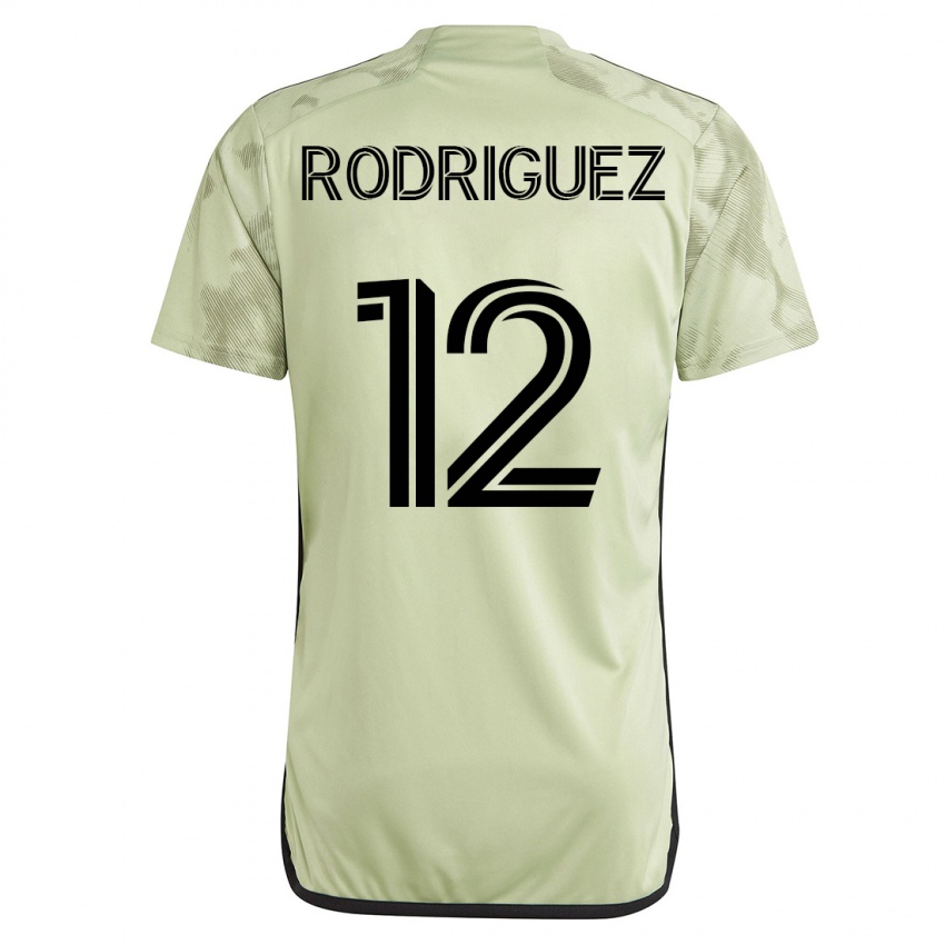 Női Jeremi Rodriguez #12 Zöld Idegenbeli Jersey 2023/24 Mez Póló Ing