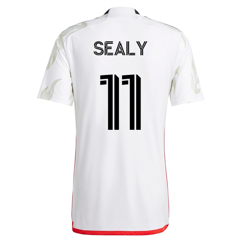 Női Dante Sealy #11 Fehér Idegenbeli Jersey 2023/24 Mez Póló Ing