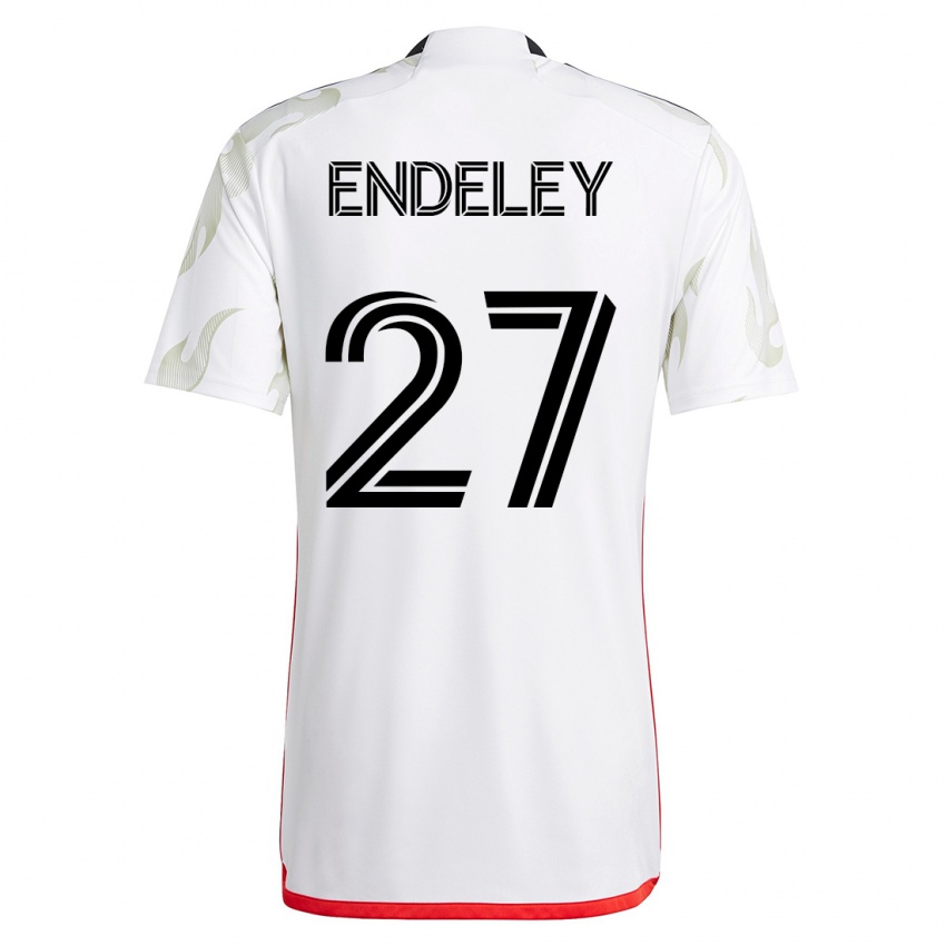 Női Herbert Endeley #27 Fehér Idegenbeli Jersey 2023/24 Mez Póló Ing