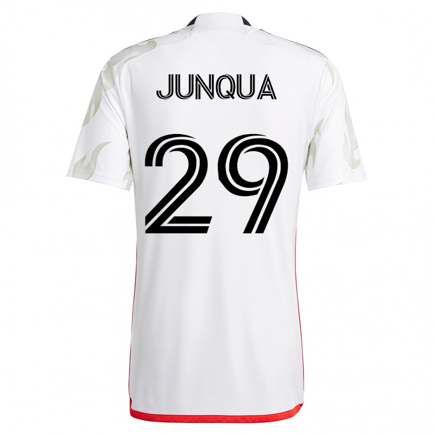 Női Sam Junqua #29 Fehér Idegenbeli Jersey 2023/24 Mez Póló Ing