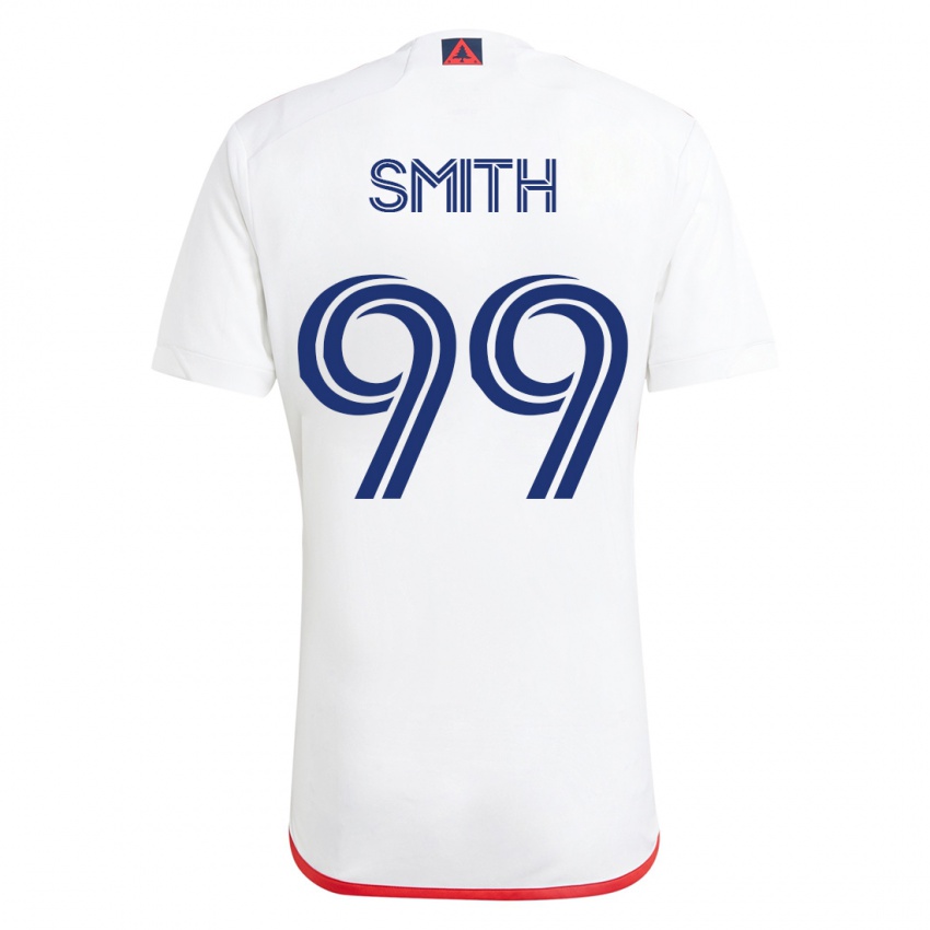 Női Jordan Adebayo-Smith #99 Fehér Piros Idegenbeli Jersey 2023/24 Mez Póló Ing