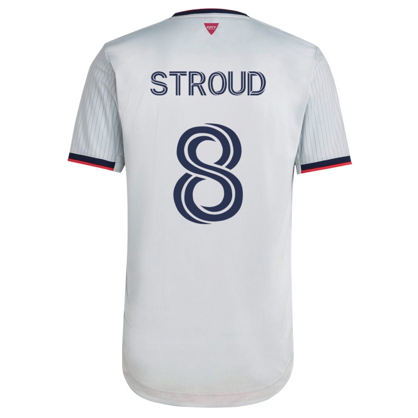 Női Jared Stroud #8 Fehér Idegenbeli Jersey 2023/24 Mez Póló Ing