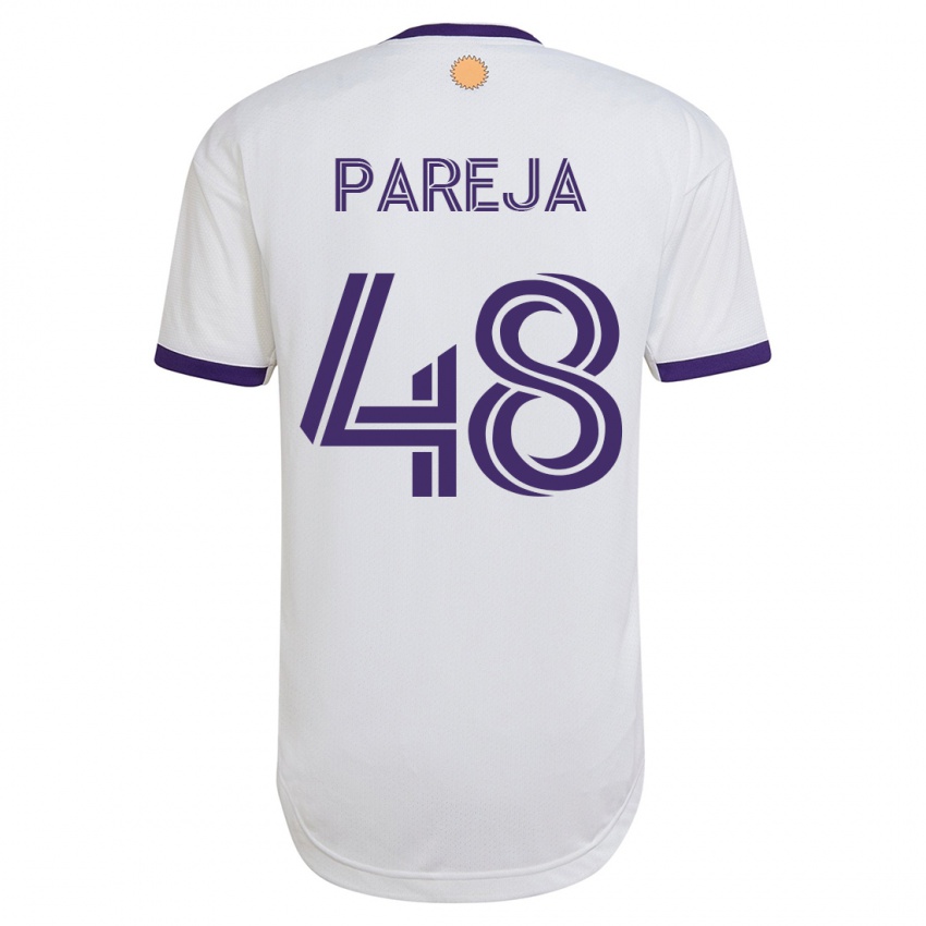 Női Diego Pareja #48 Fehér Idegenbeli Jersey 2023/24 Mez Póló Ing