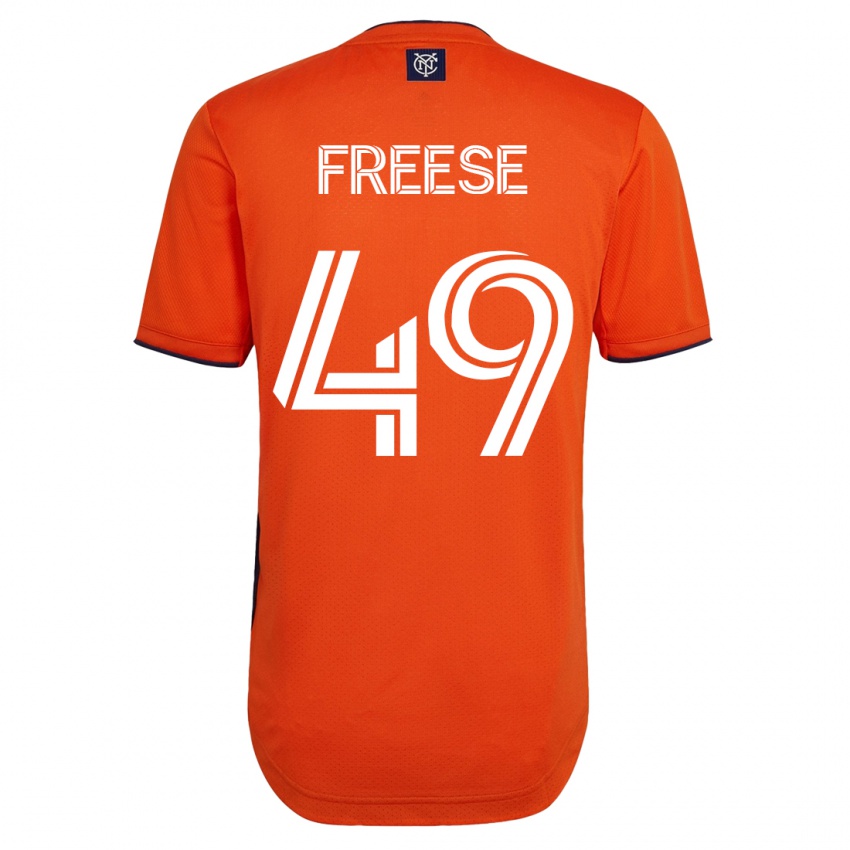 Női Matt Freese #49 Fekete Idegenbeli Jersey 2023/24 Mez Póló Ing