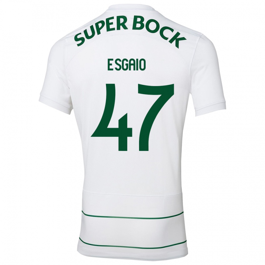 Női Ricardo Esgaio #47 Fehér Idegenbeli Jersey 2023/24 Mez Póló Ing