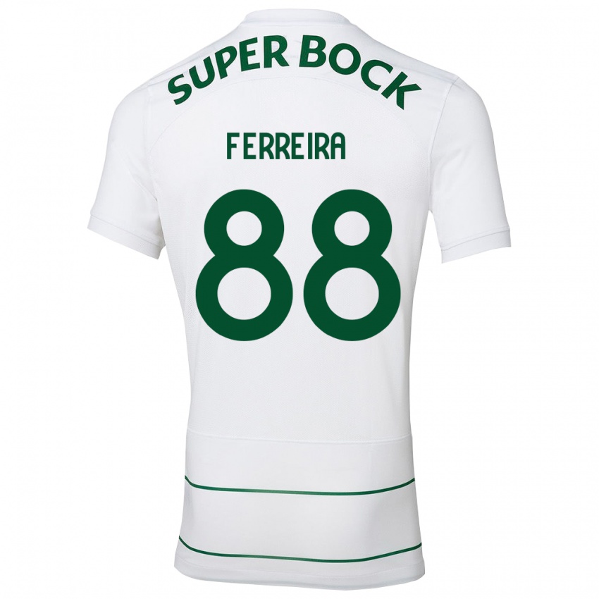 Női Tiago Ferreira #88 Fehér Idegenbeli Jersey 2023/24 Mez Póló Ing