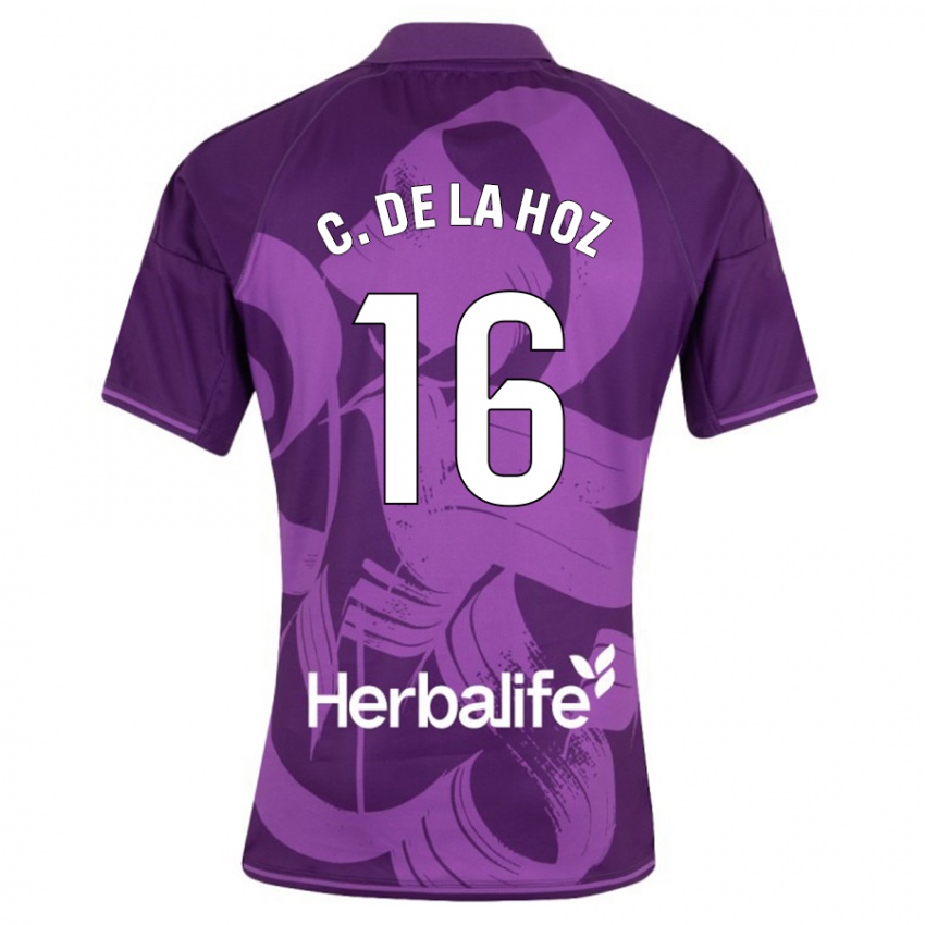 Női César De La Hoz #16 Ibolya Idegenbeli Jersey 2023/24 Mez Póló Ing