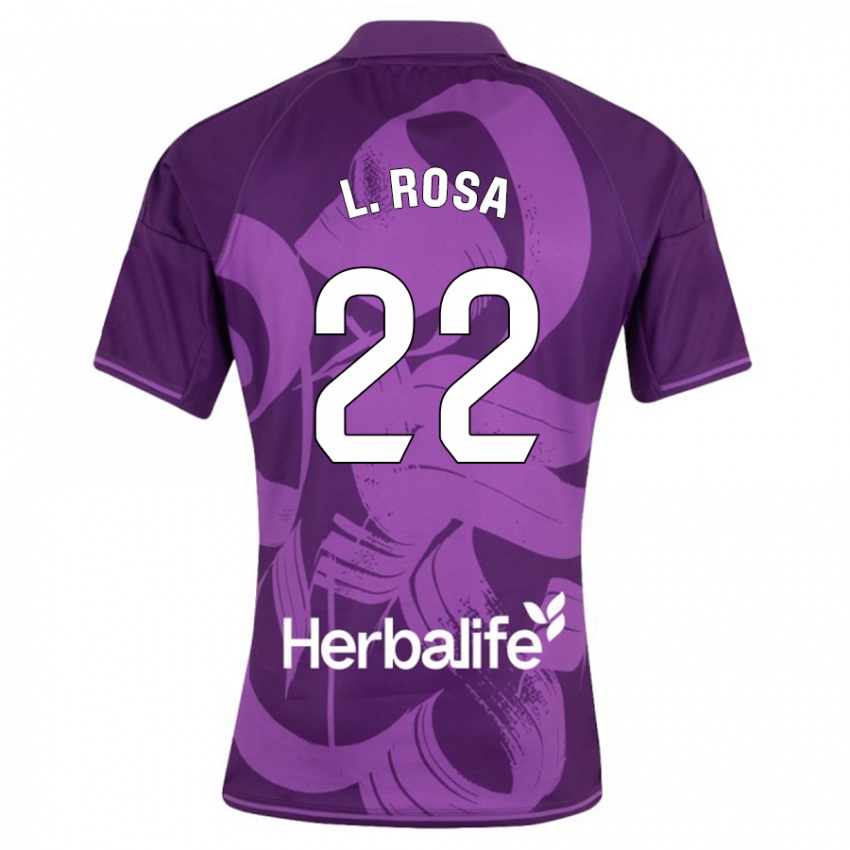 Női Lucas Rosa #22 Ibolya Idegenbeli Jersey 2023/24 Mez Póló Ing