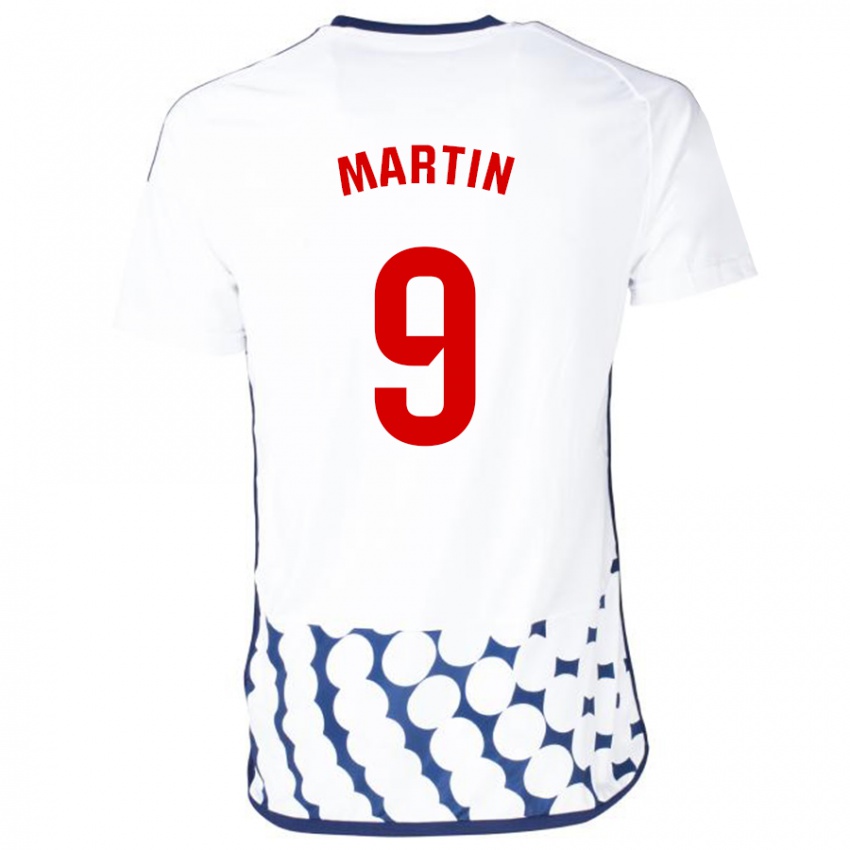 Női Carlos Martin #9 Fehér Idegenbeli Jersey 2023/24 Mez Póló Ing