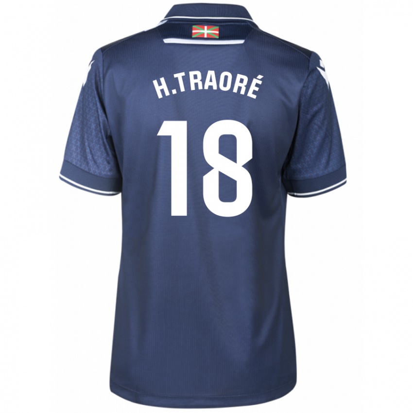 Női Hamari Traore #18 Haditengerészet Idegenbeli Jersey 2023/24 Mez Póló Ing