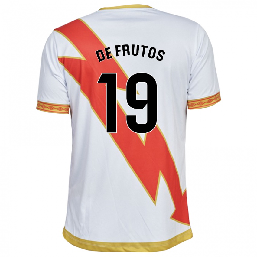 Gyermek Jorge De Frutos #19 Fehér Hazai Jersey 2023/24 Mez Póló Ing