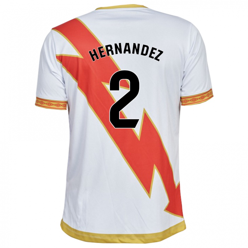 Gyermek Marco Hernández #2 Fehér Hazai Jersey 2023/24 Mez Póló Ing