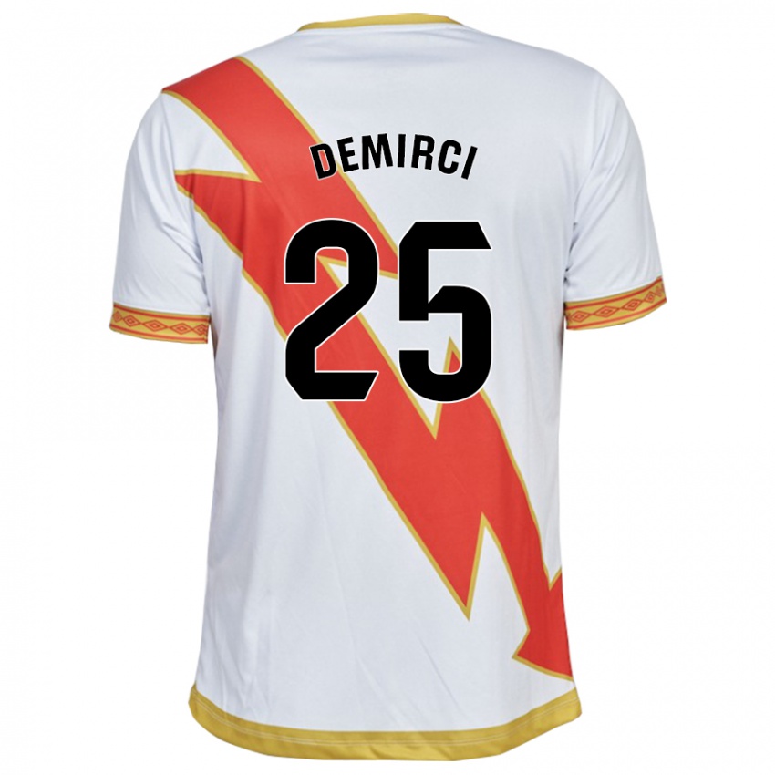 Gyermek Mert Demirci #25 Fehér Hazai Jersey 2023/24 Mez Póló Ing