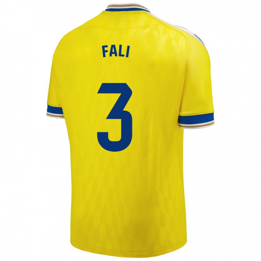 Gyermek Fali #3 Sárga Hazai Jersey 2023/24 Mez Póló Ing