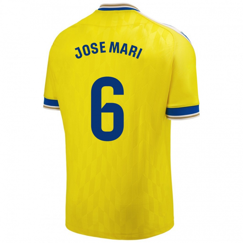 Gyermek José Mari #6 Sárga Hazai Jersey 2023/24 Mez Póló Ing