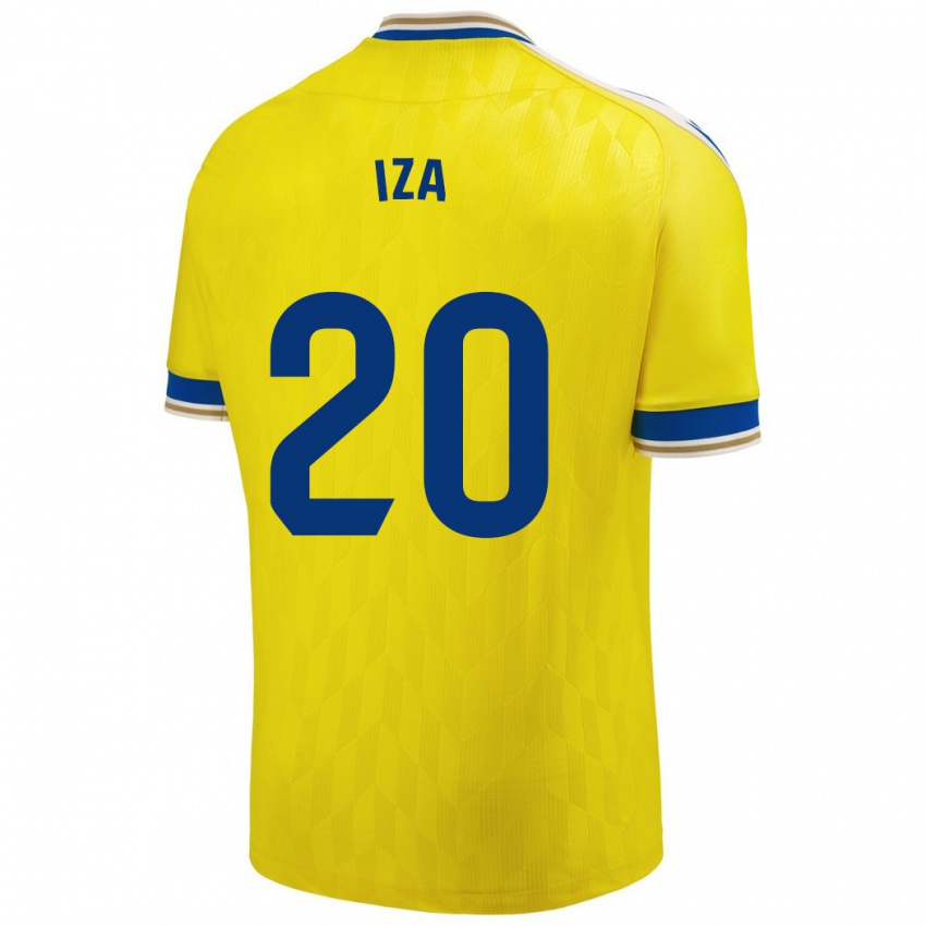 Gyermek Iza Carcelén #20 Sárga Hazai Jersey 2023/24 Mez Póló Ing