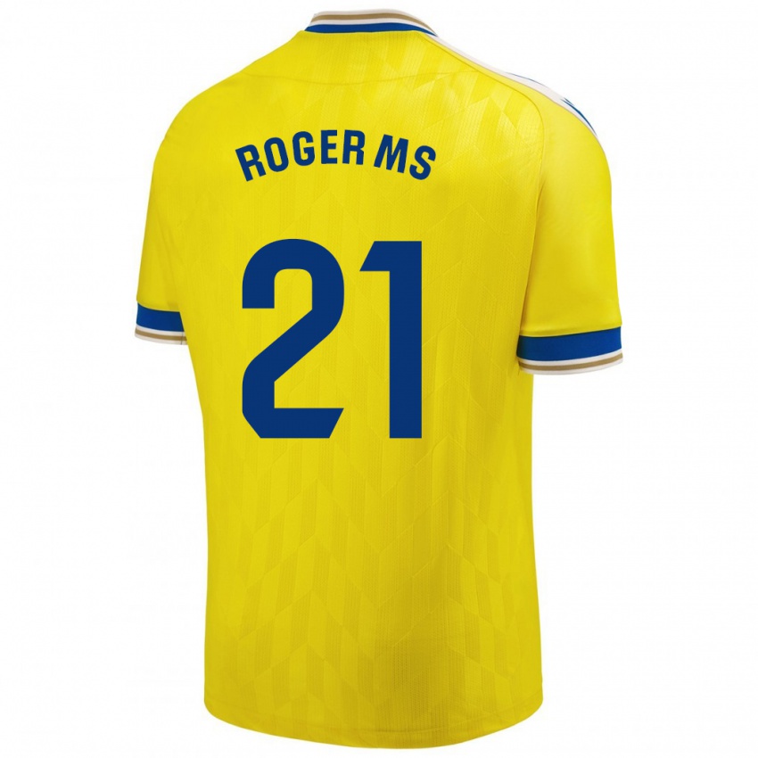 Gyermek Roger Martí #21 Sárga Hazai Jersey 2023/24 Mez Póló Ing