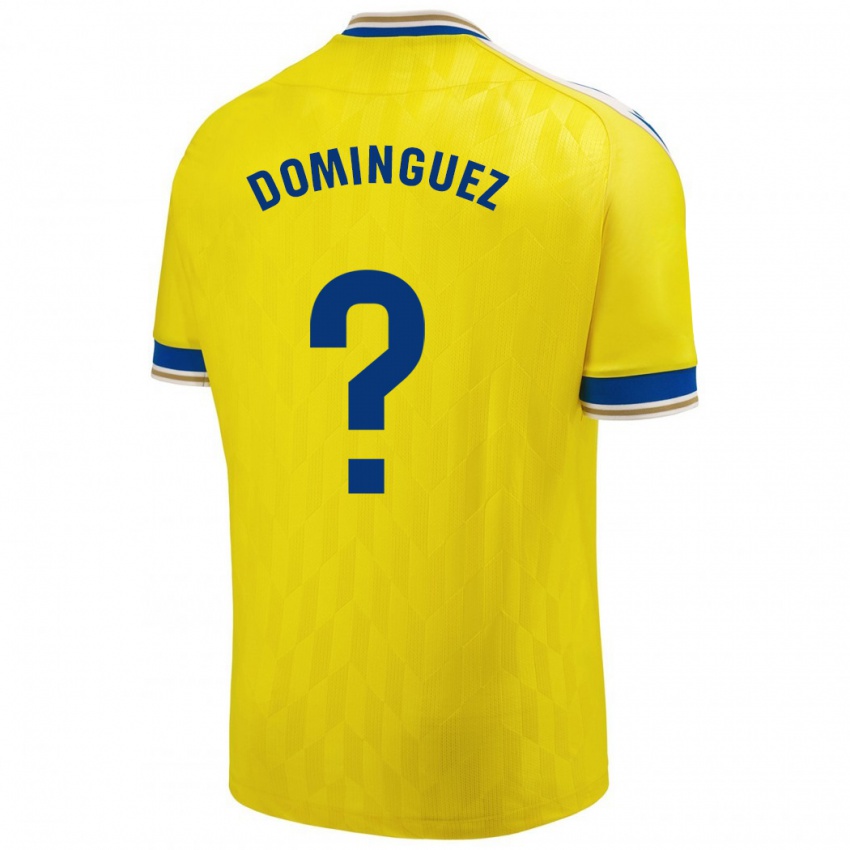 Gyermek Rubén Domínguez #0 Sárga Hazai Jersey 2023/24 Mez Póló Ing