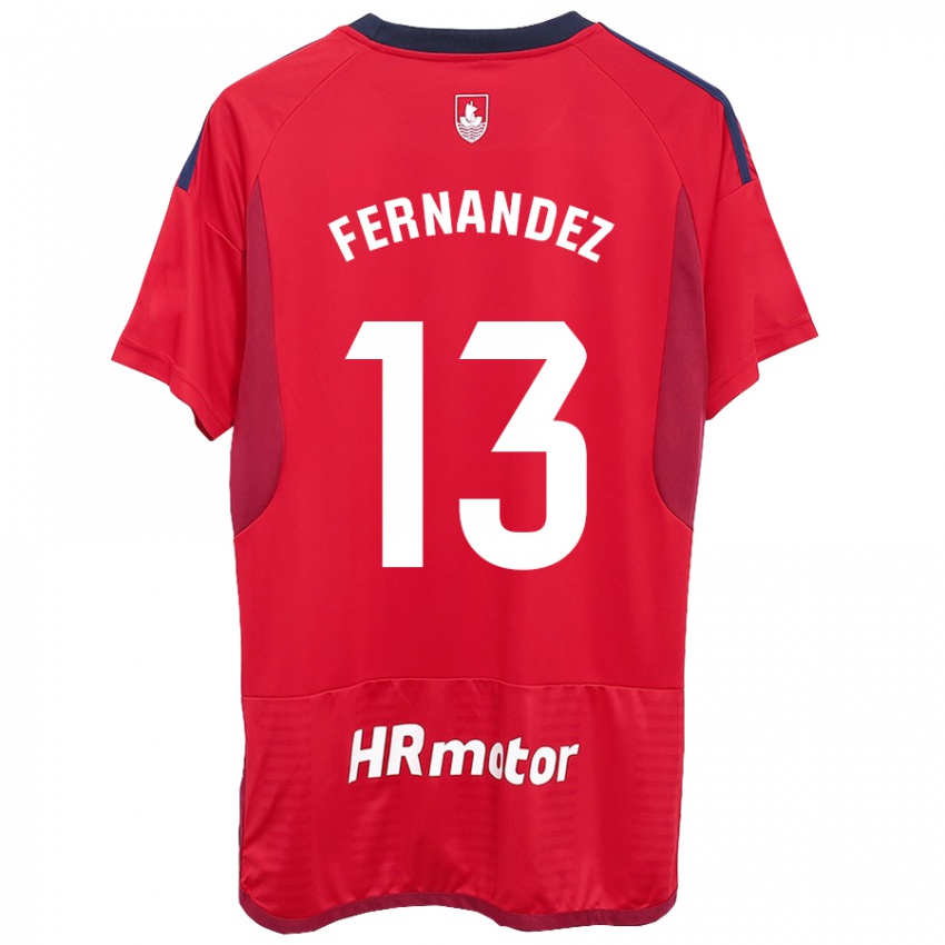 Gyermek Aitor Fernández #13 Piros Hazai Jersey 2023/24 Mez Póló Ing