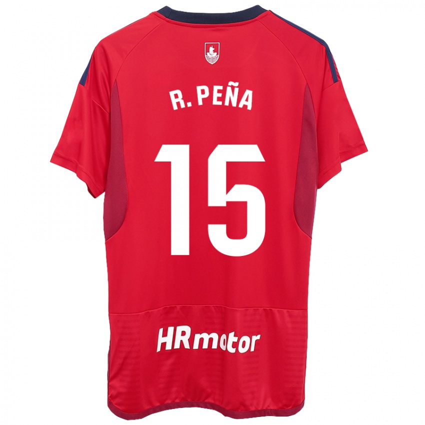 Gyermek Rubén Peña #15 Piros Hazai Jersey 2023/24 Mez Póló Ing