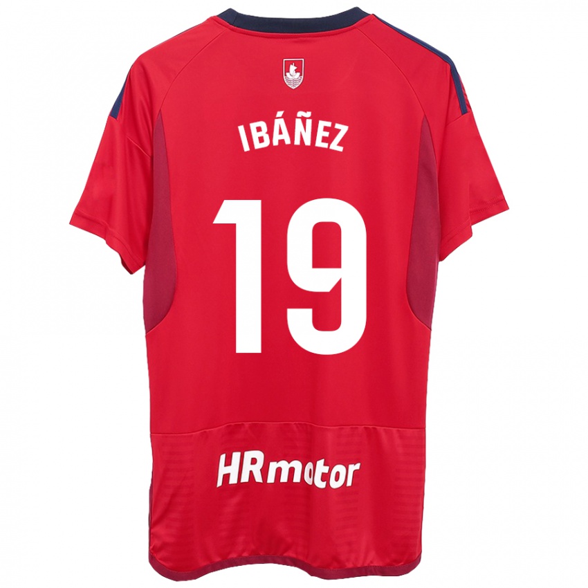 Gyermek Pablo Ibáñez #19 Piros Hazai Jersey 2023/24 Mez Póló Ing