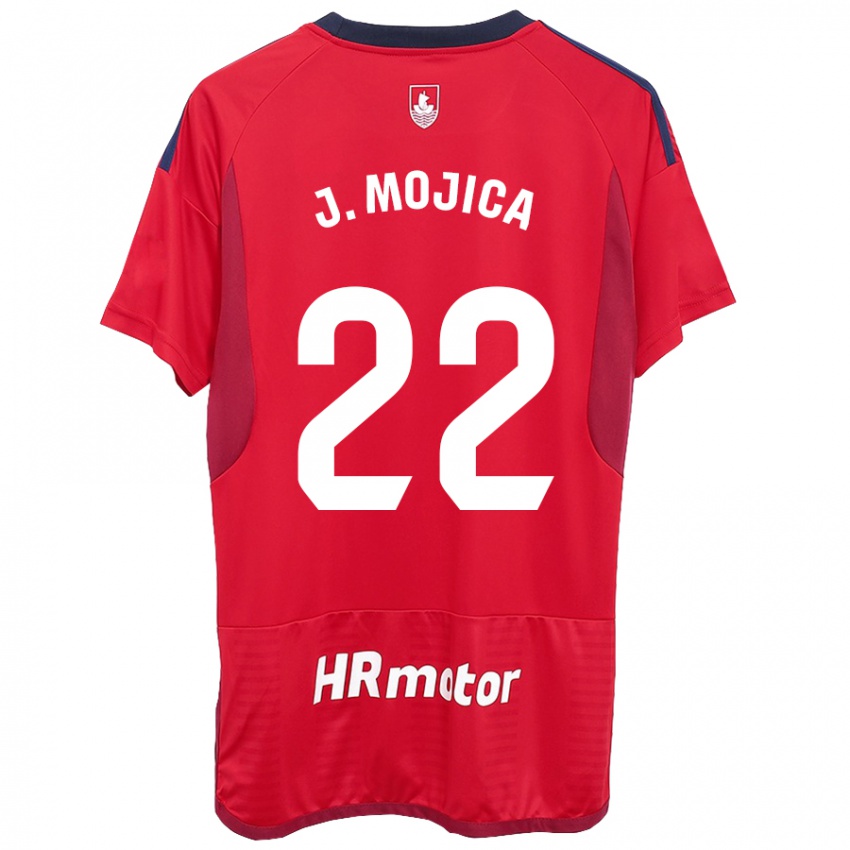 Gyermek Johan Mojica #22 Piros Hazai Jersey 2023/24 Mez Póló Ing