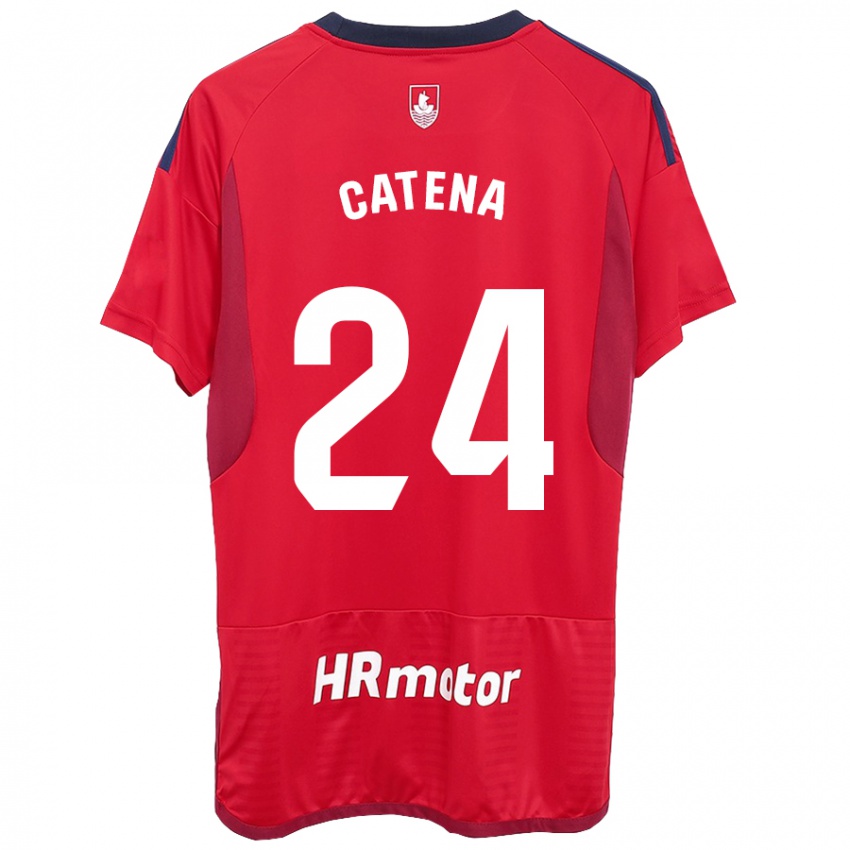 Gyermek Alejandro Catena #24 Piros Hazai Jersey 2023/24 Mez Póló Ing