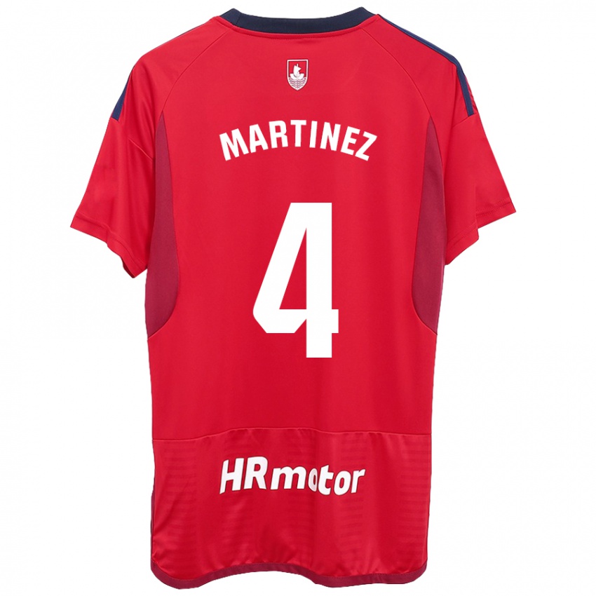 Gyermek Vera Martínez Viota #4 Piros Hazai Jersey 2023/24 Mez Póló Ing