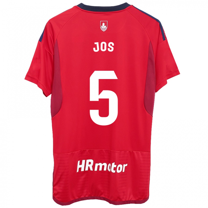 Gyermek Josune Urdaniz Maurin #5 Piros Hazai Jersey 2023/24 Mez Póló Ing