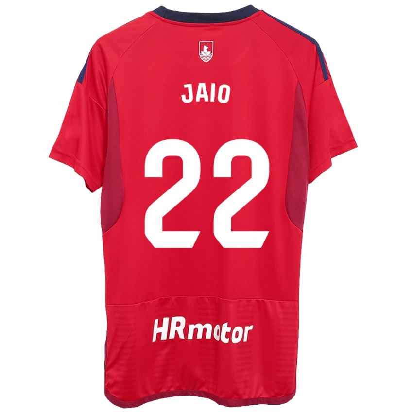 Gyermek Jaione Larraiotz Senosiain #22 Piros Hazai Jersey 2023/24 Mez Póló Ing