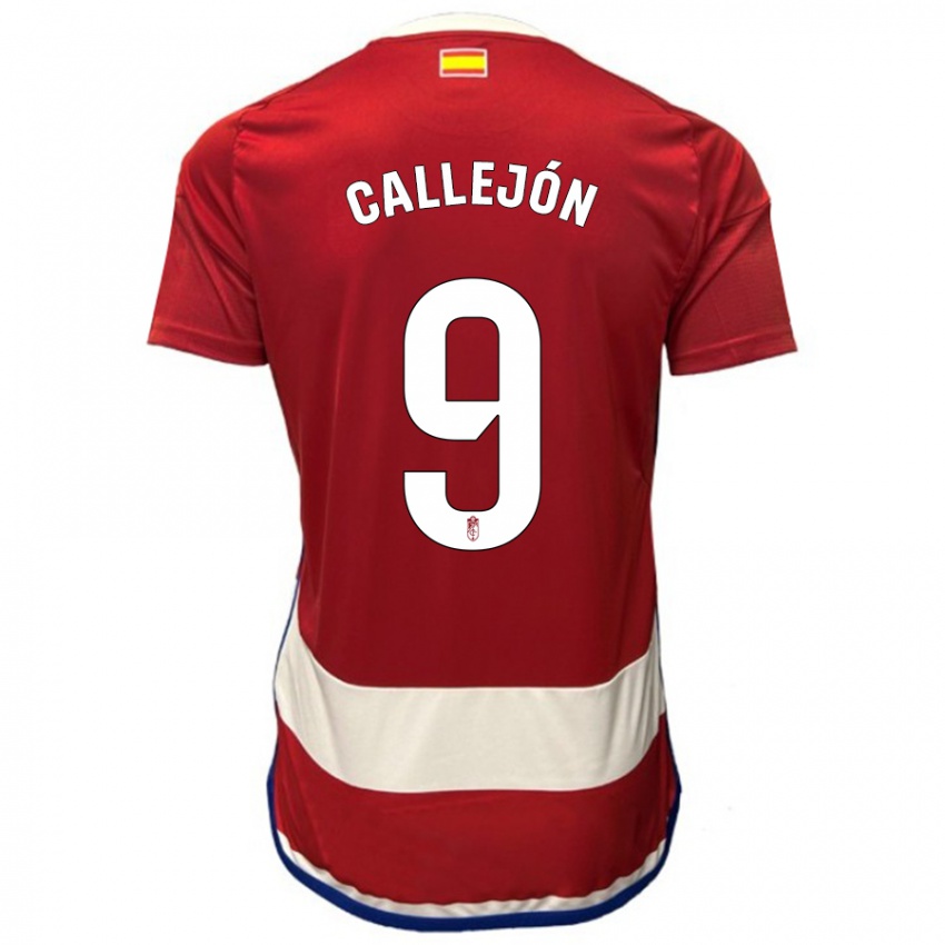 Gyermek José Callejón #9 Piros Hazai Jersey 2023/24 Mez Póló Ing