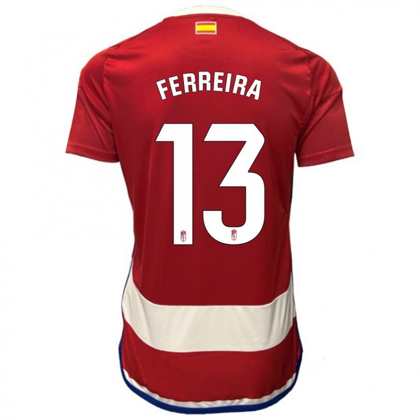 Gyermek André Ferreira #13 Piros Hazai Jersey 2023/24 Mez Póló Ing