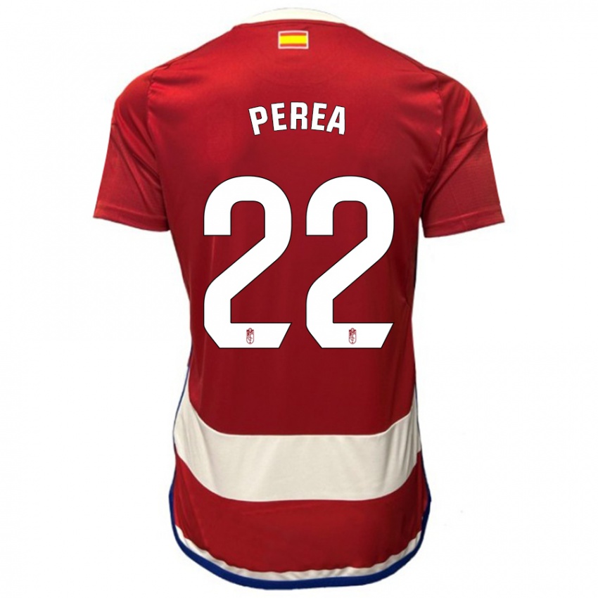 Gyermek Alberto Perea #22 Piros Hazai Jersey 2023/24 Mez Póló Ing